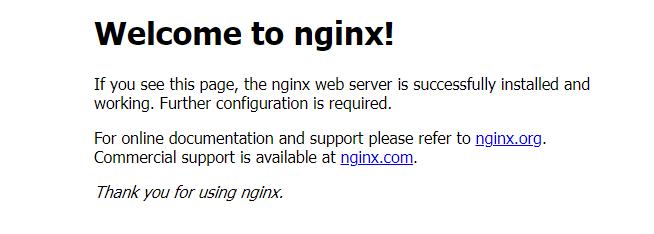 nginxのDEMOページ画像